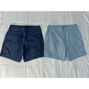 American Eagle Chino Shorts Bundle Blue Flex Classic Mens Size 33